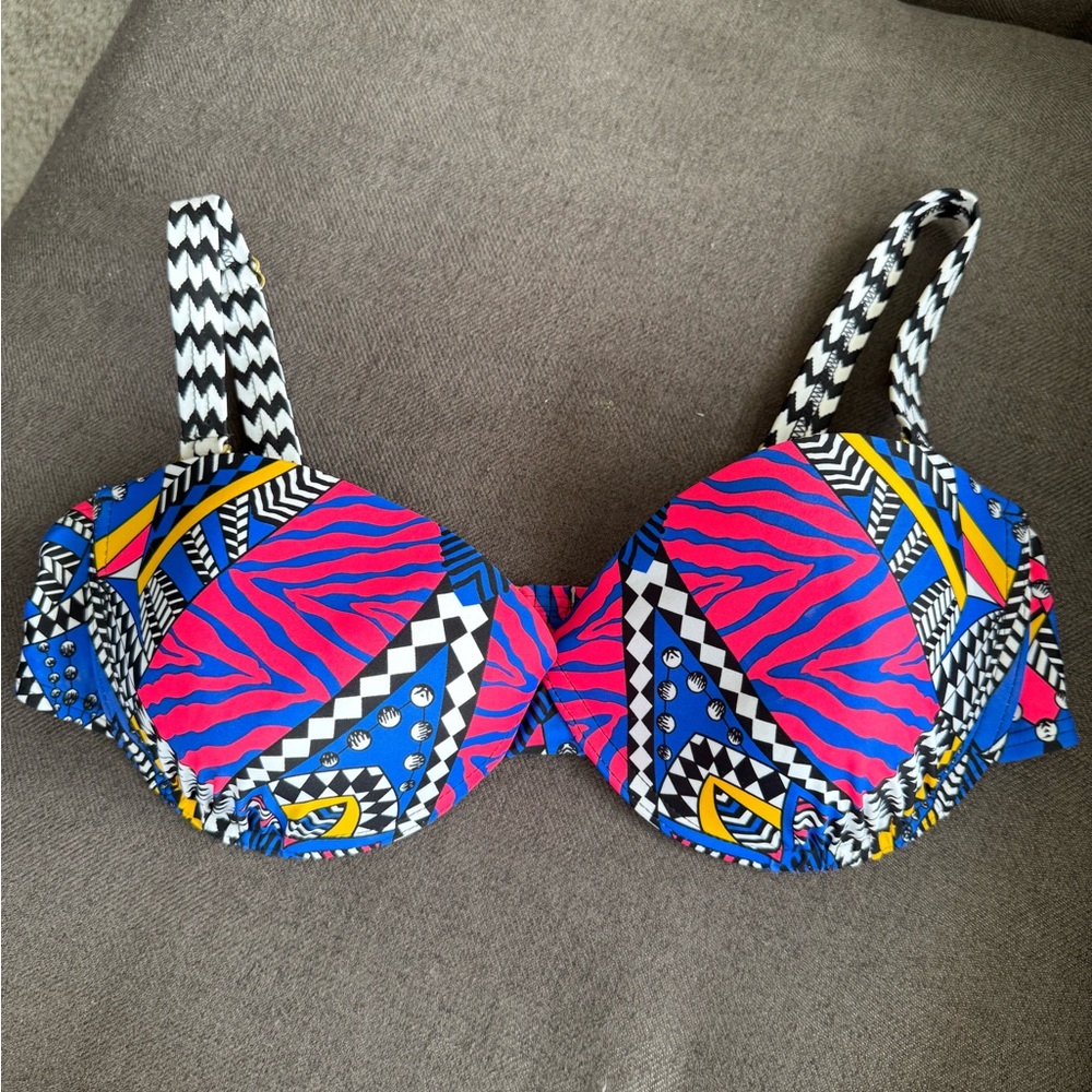 Vibrant Multicolor Women's Adjustable Swim Top